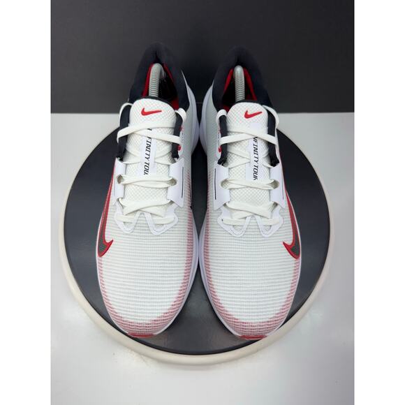 Nike Air Zoom Infinity Tour Next% 2 Mens Sz 10.5 Golf Shoes White Red FD0217-101 - Picture 2 of 10